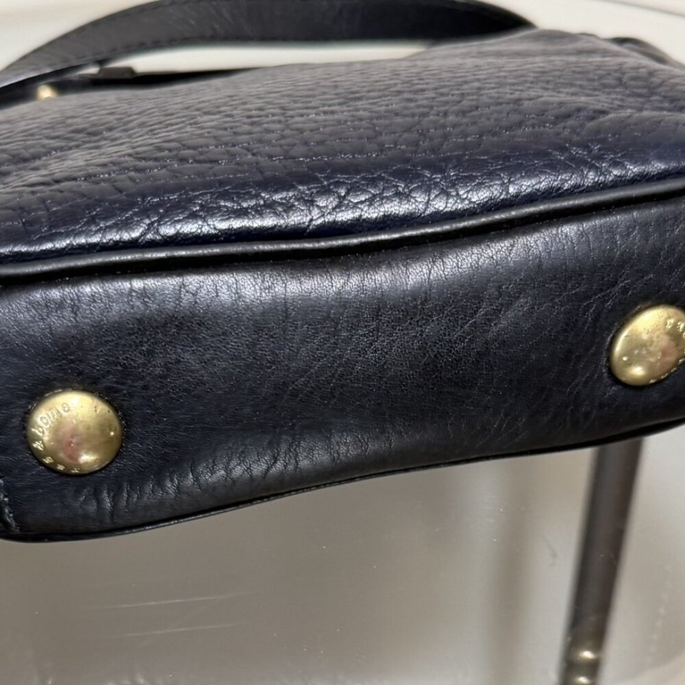 Rag & Bone mini pilot crossbody bag blue leather - Picture 5 of 14